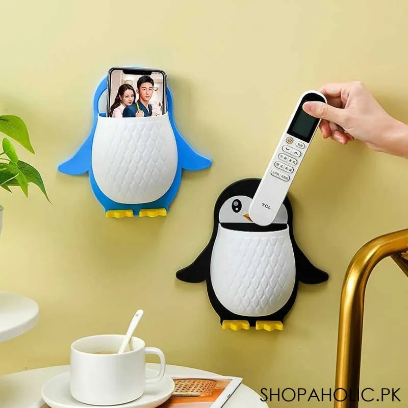 wall mounted penguin toothbrush storage holder image2