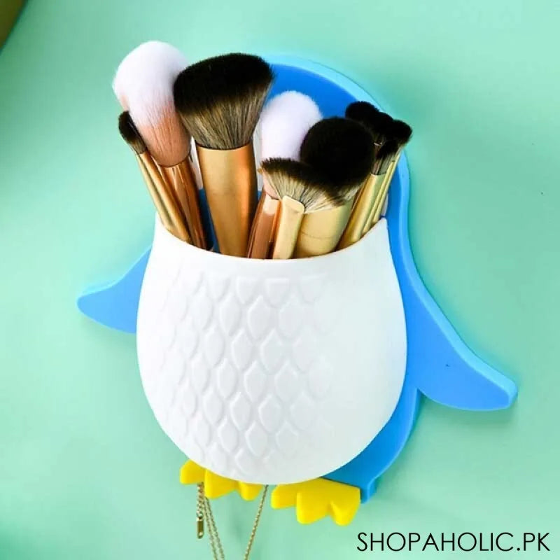 wall mounted penguin toothbrush storage holder image4