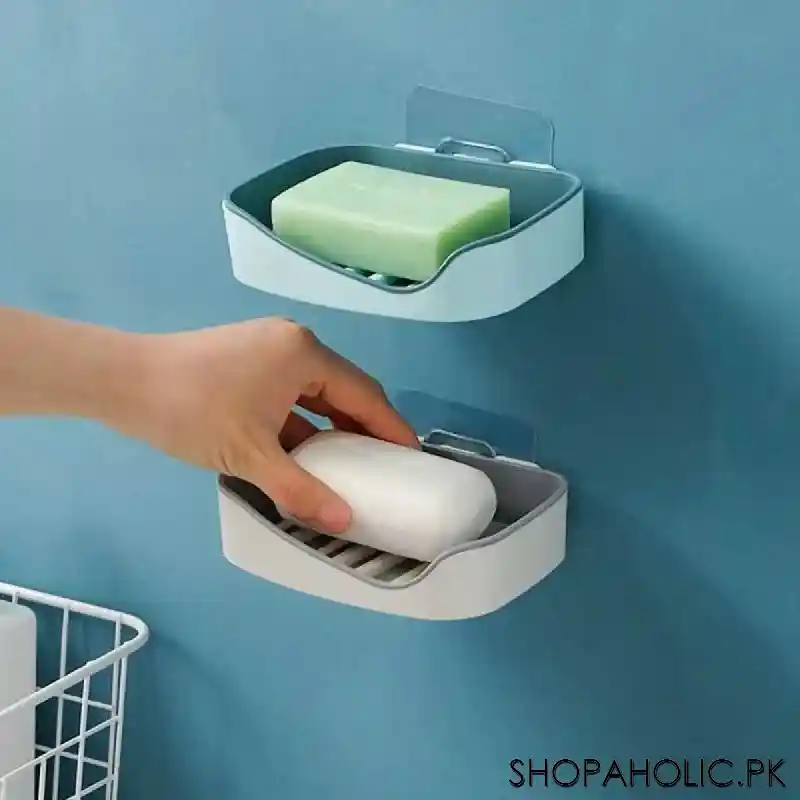 wall mounted self adhesive soap dish holder image3