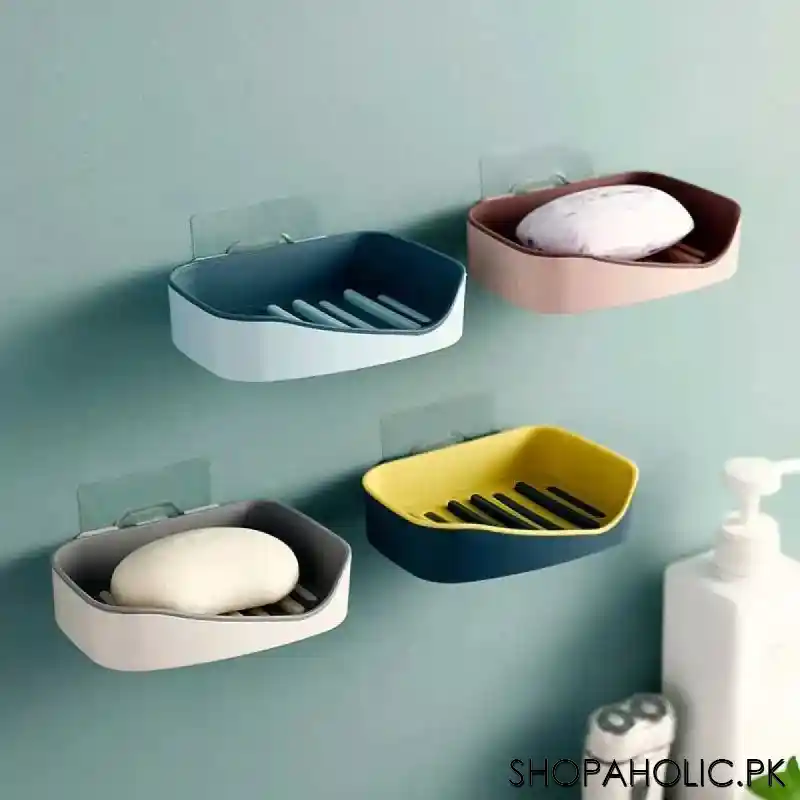 wall mounted self adhesive soap dish holder image6