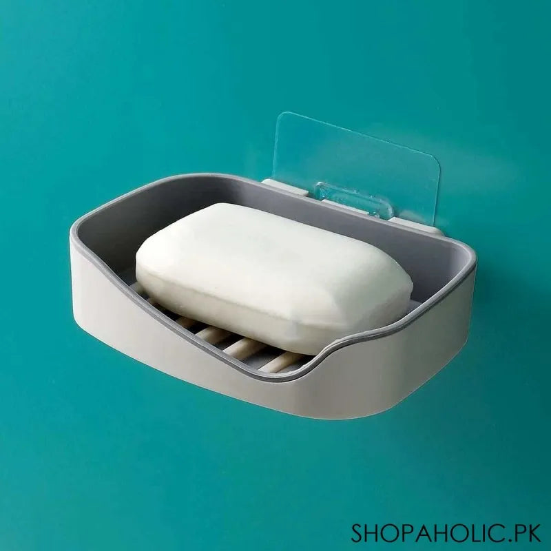 wall mounted self adhesive soap dish holder main image