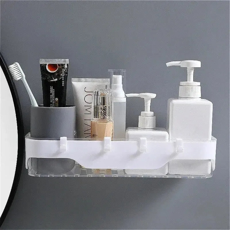 wall mounted shower storage rack image2