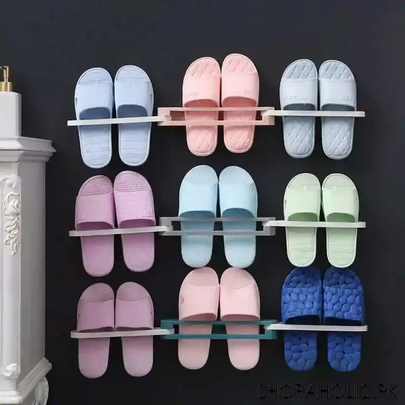 wall mounted slipper holder for bathroom image4