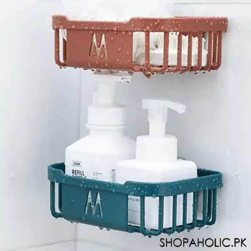 wall mounted storage box toilet roll paper holder image4