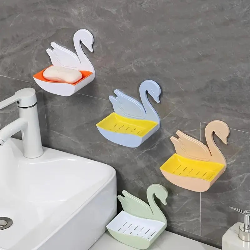 wall mounted swan shape soap box image5