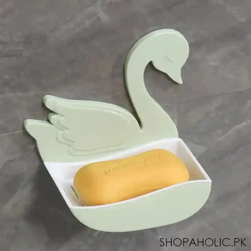 wall mounted swan shape soap box main image