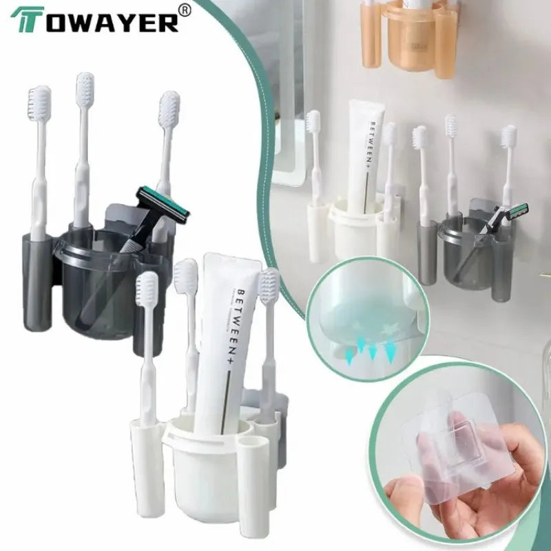 wall mounted toothbrush organizer main image