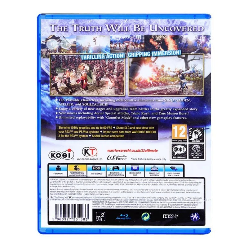 warriors orochi ultimate 3   playstation 4 (ps4) image2