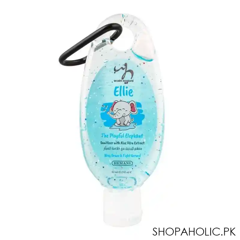 wasim badami ellie the playful elephant kids hand sanitizer, 65ml main image