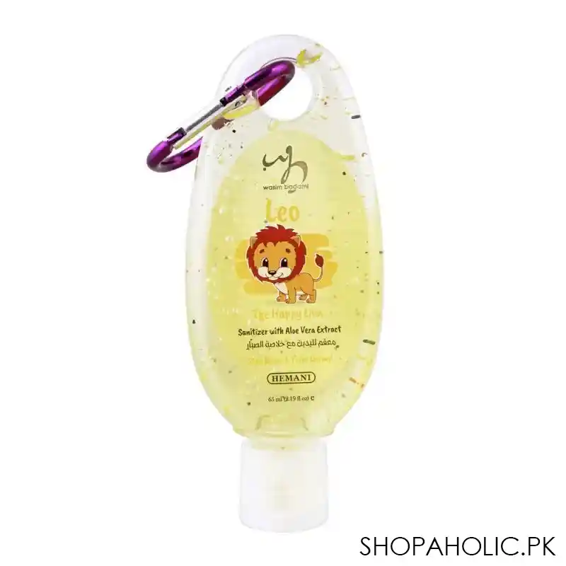 wasim badami leo the happy lion kids hand sanitizer, 65ml main image