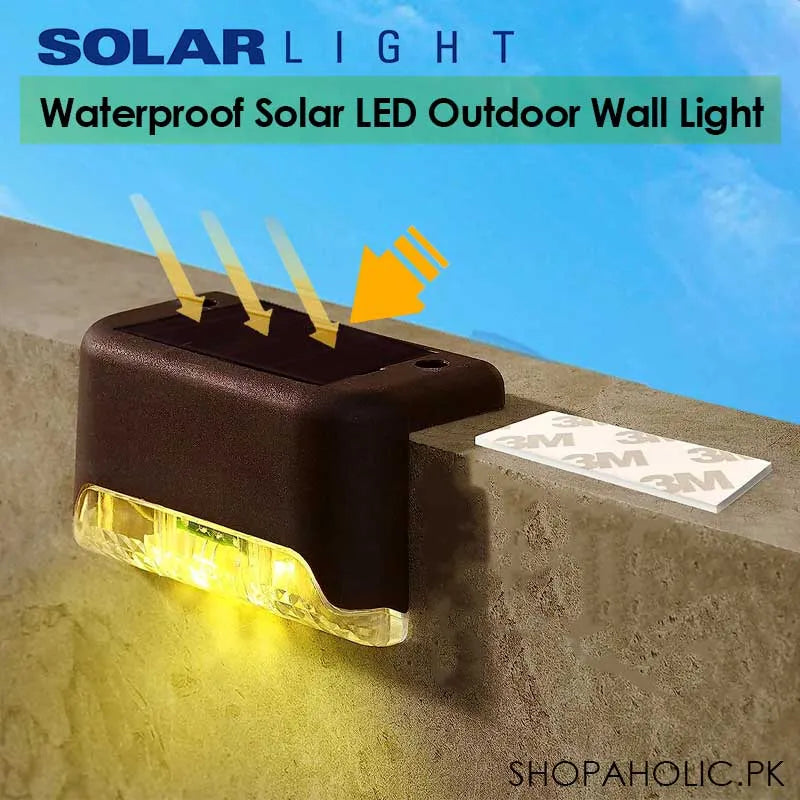 waterproof solar led wall light outdoor main image