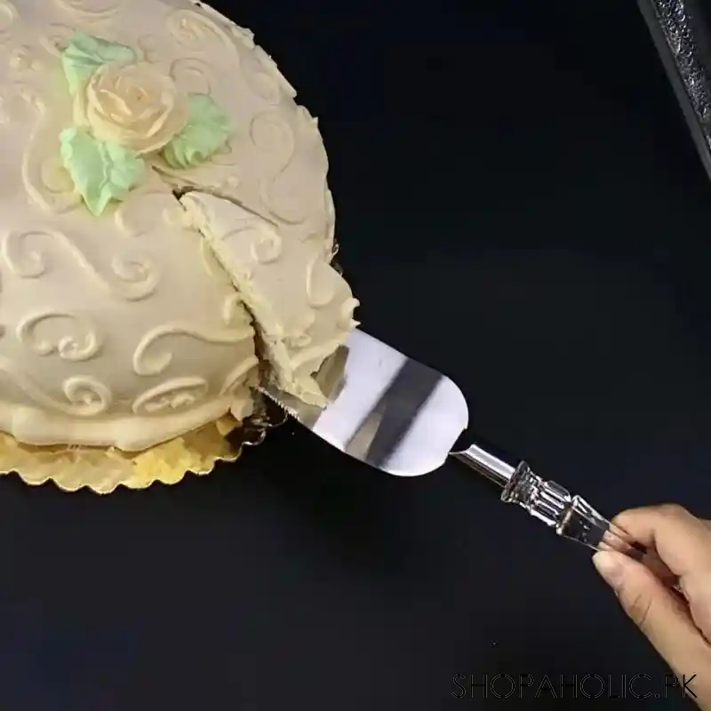 wedding cake knife with server main image