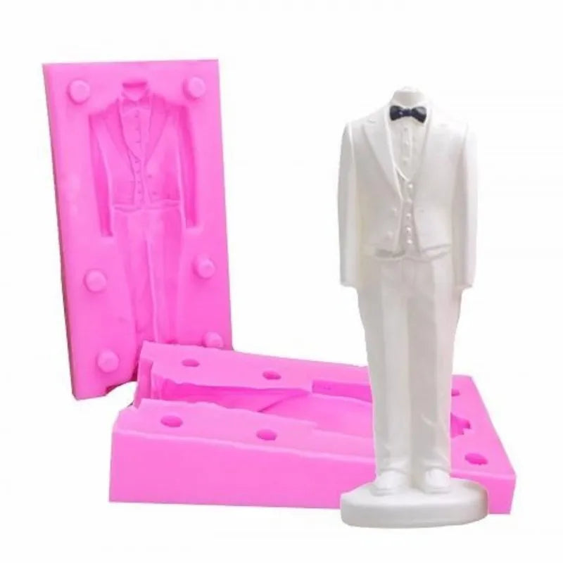 wedding suit 3d body clay candle main image