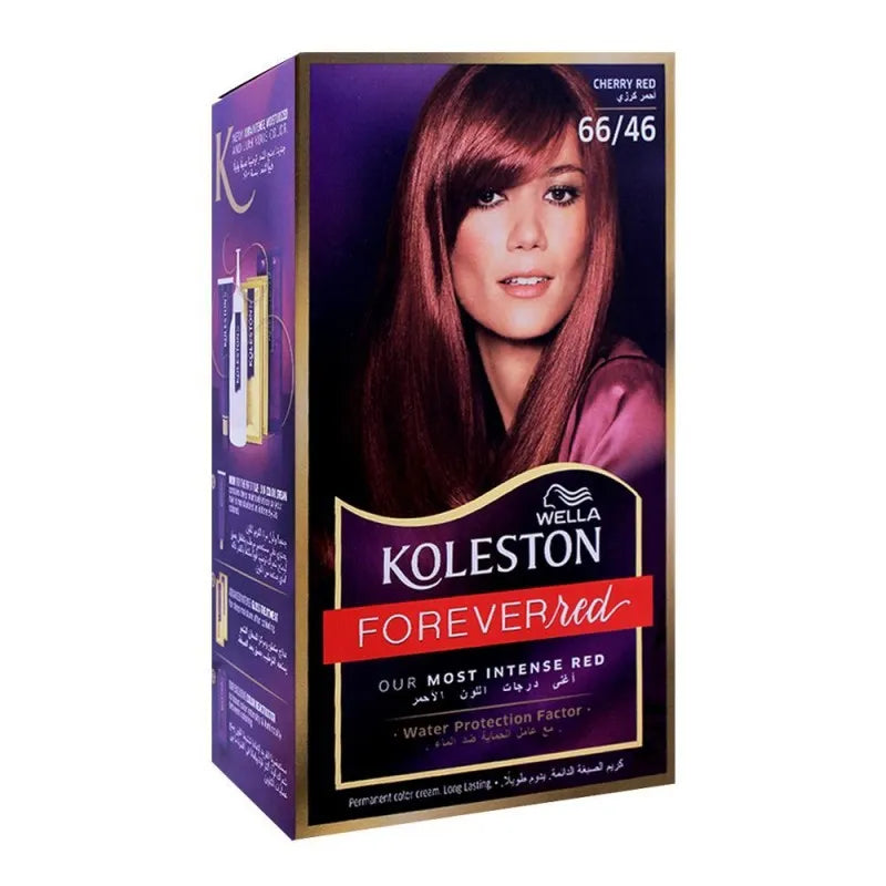 wella koleston forever red color cream, 66/46 cherry red main image