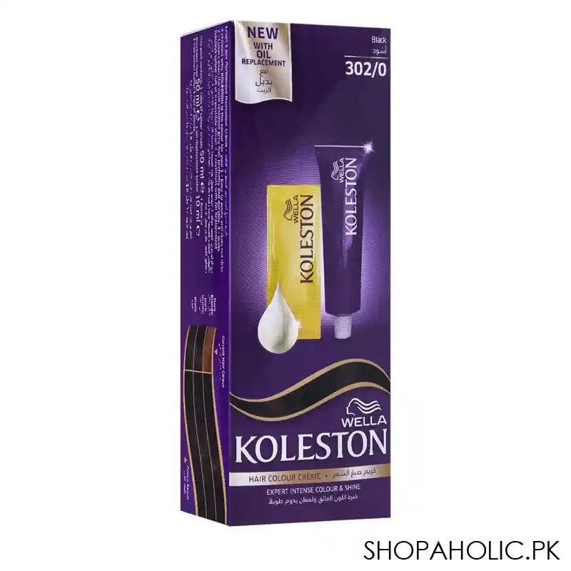 Wella Koleston Hair Color Creme, 302/0, Black - Main Image