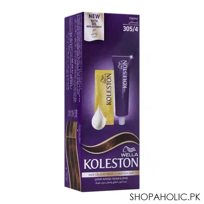 wella koleston hair color creme, 305/4, chestnut main image