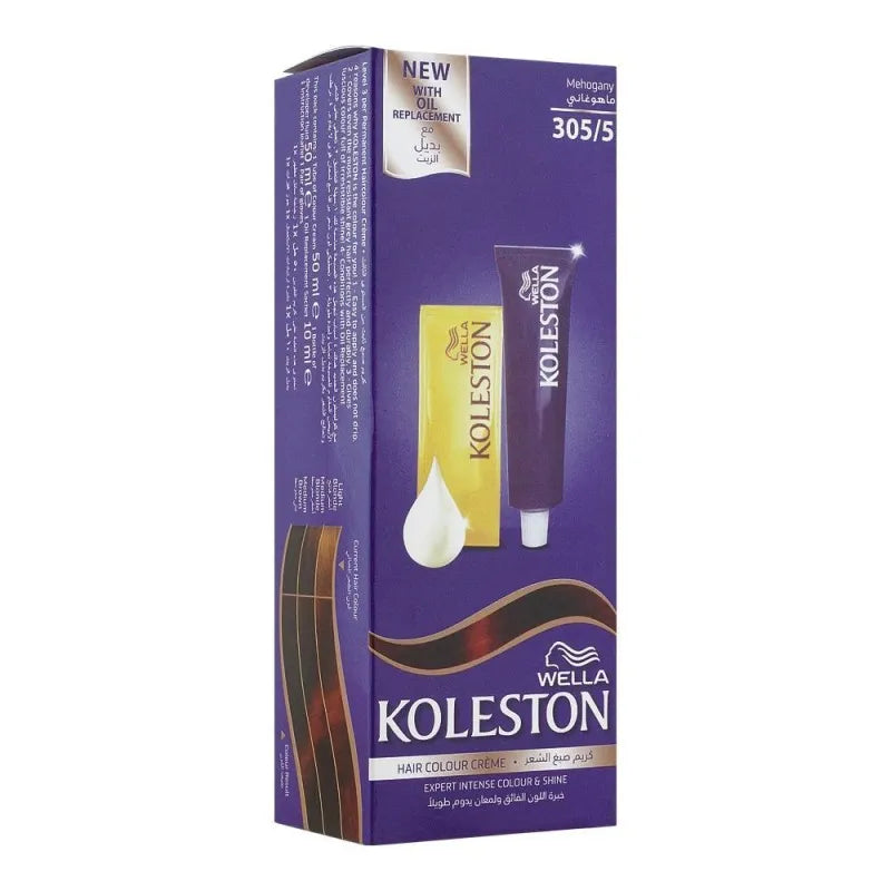 wella koleston hair color tube, mahogany, 305/5 main image