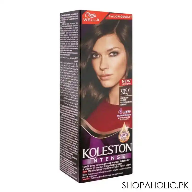 wella koleston intense hair colour, 305/1, light ash brown image2