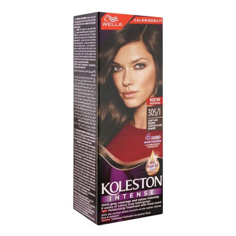 wella koleston intense hair colour, 305/1, light ash brown image2