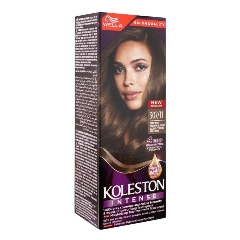 wella koleston intense hair colour, 307/11, deep ash medium blonde image2