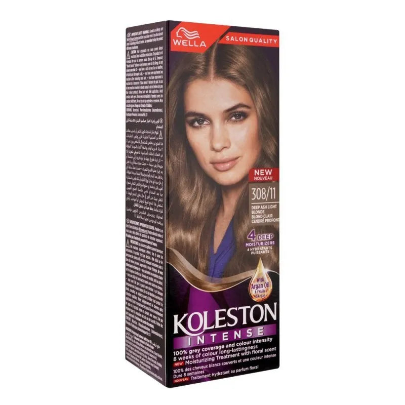 wella koleston intense hair colour, 308/11, deep ash light blonde image2