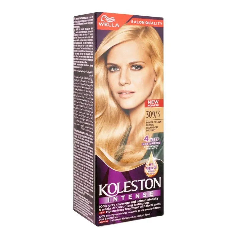 wella koleston intense hair colour, 309/3, power golden blonde image2