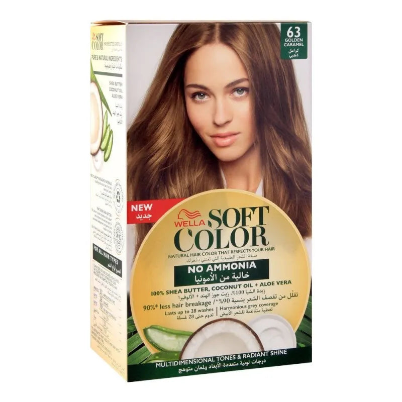 wella soft color no ammonia hair color, 63 golden caramel main image