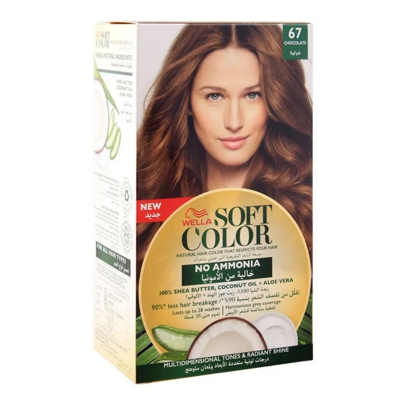 wella soft color no ammonia hair color, 67 chocolate main image