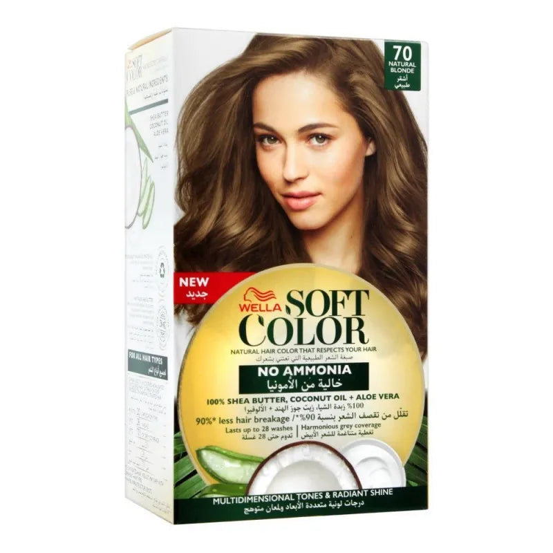 wella soft color no ammonia hair color, 70 natural blonde main image