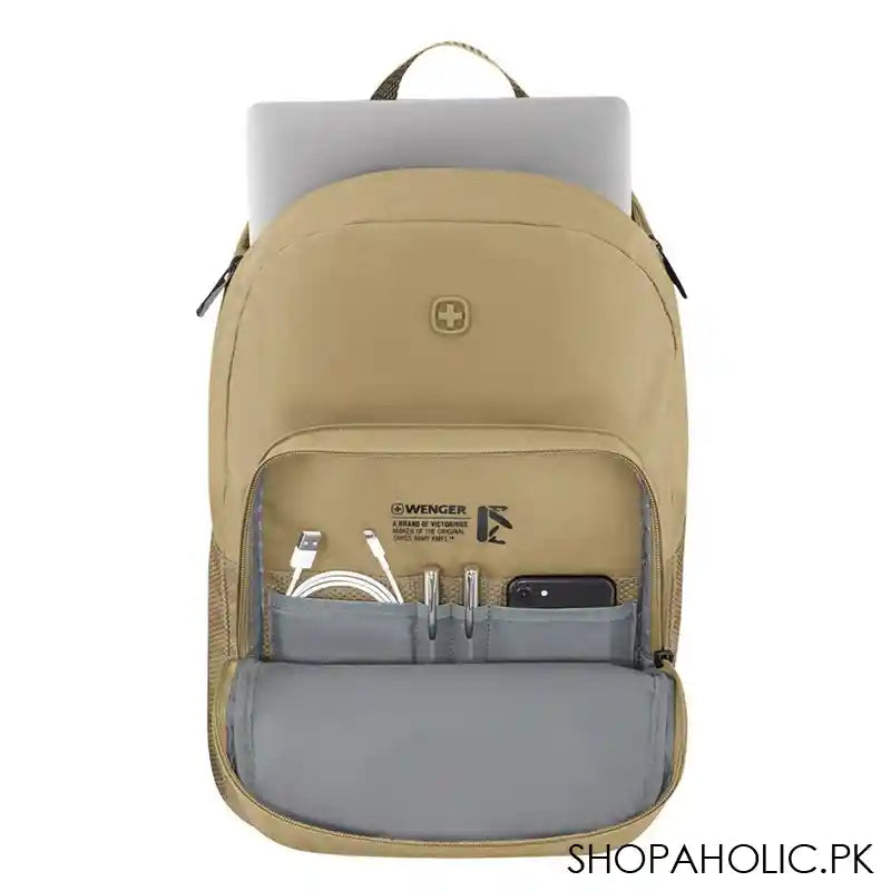 Wenger 16" Crango Laptop Backpack, Beige, 653180 - Image 4