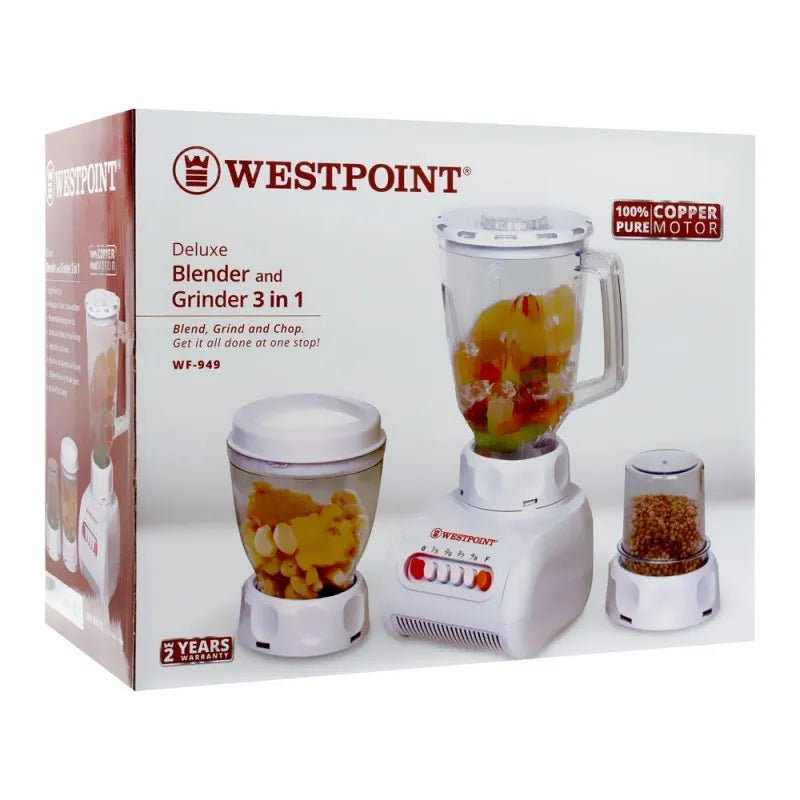 west point 3 in 1 blender, grinder & chopper, 350w, wf 949 image2