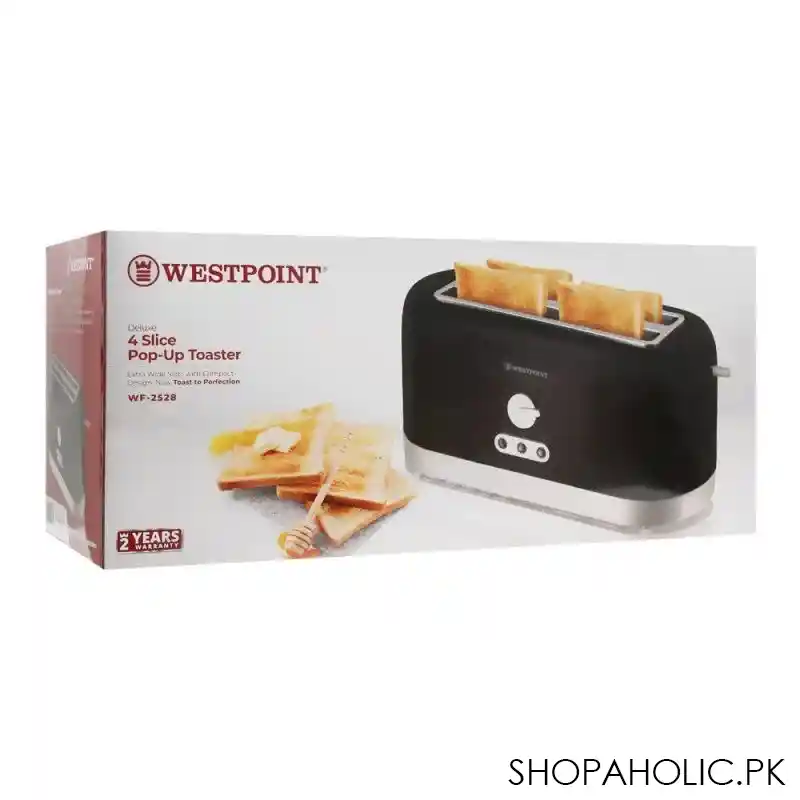 west point 4 slice pop up toaster, wf 2528 image2