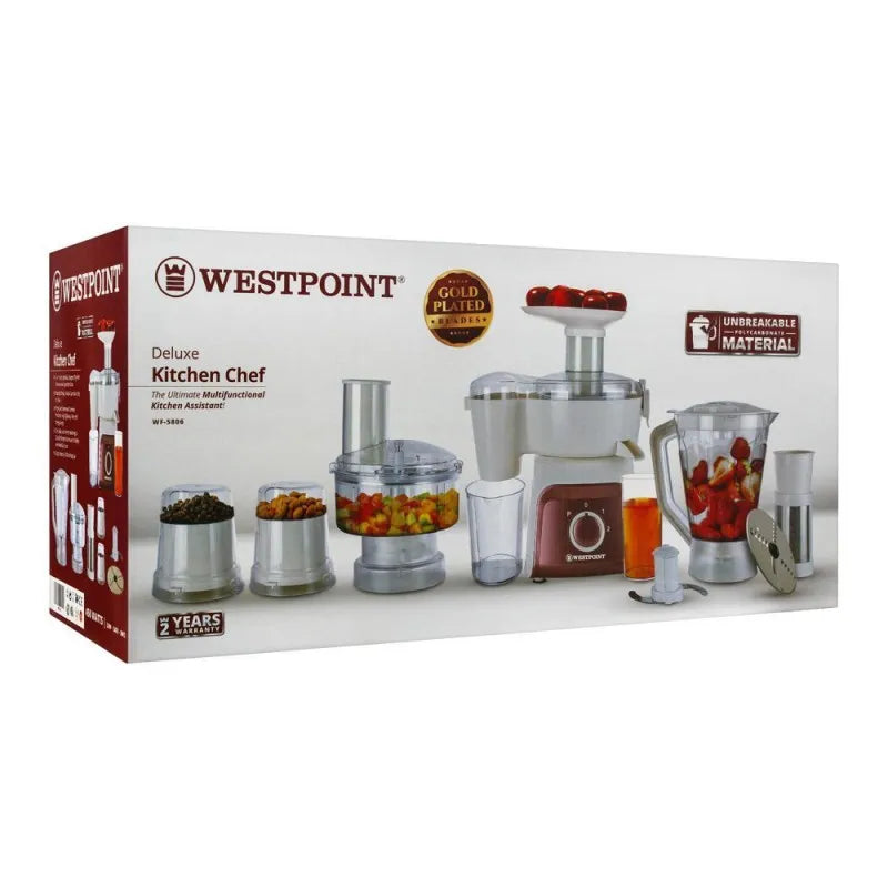 west point 5 in 1 deluxe kitchen chef, 450w, wf 5806 image2