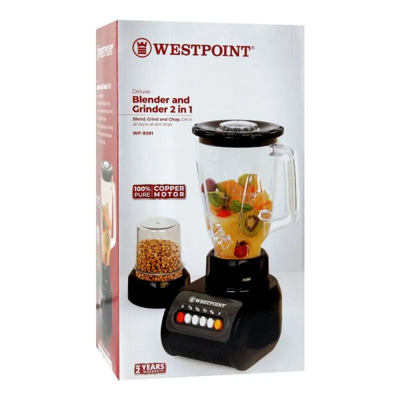 west point deluxe 2 in 1 blender & grinder, 350w, wf 9291 image2