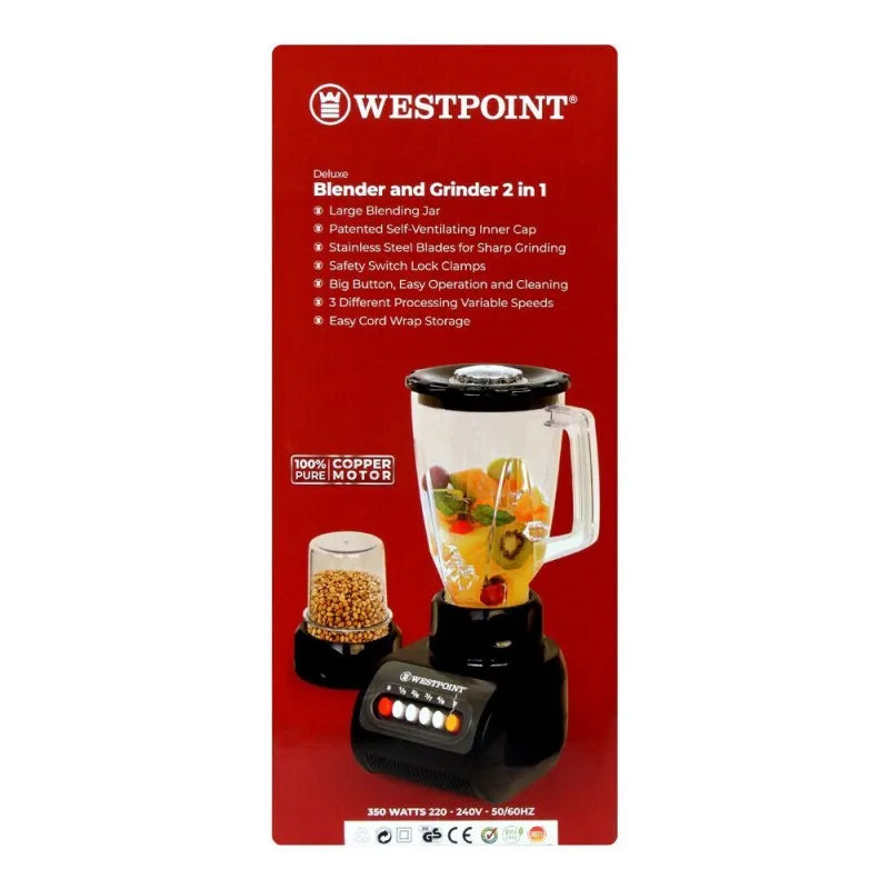 west point deluxe 2 in 1 blender & grinder, 350w, wf 9291 image3