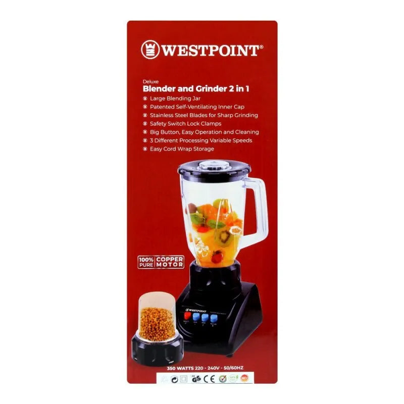 west point deluxe 2 in 1 grinder & blender, 350w, wf 7181 image3