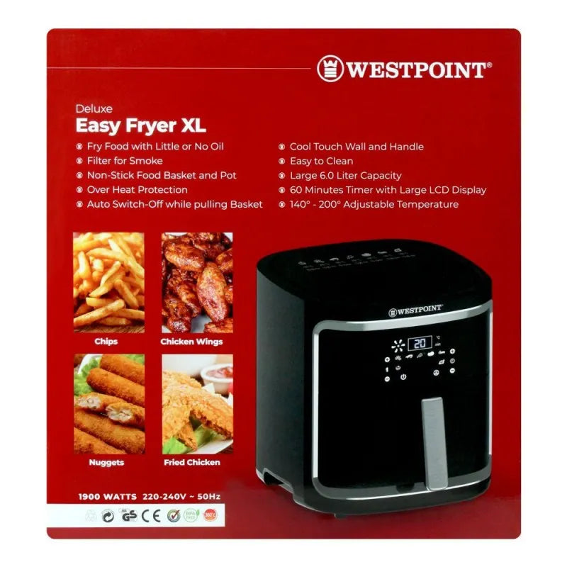 west point deluxe air fryer, 1900w, wf 5257 image3