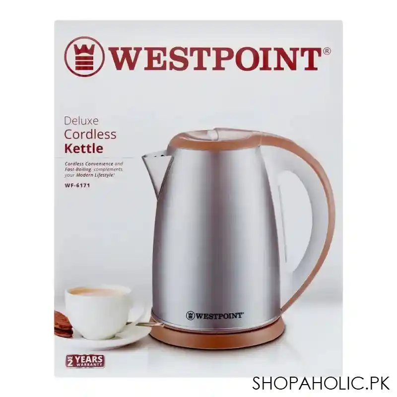 west point deluxe cordless kettle, 1.8l, 1850w, wf 6171 image3