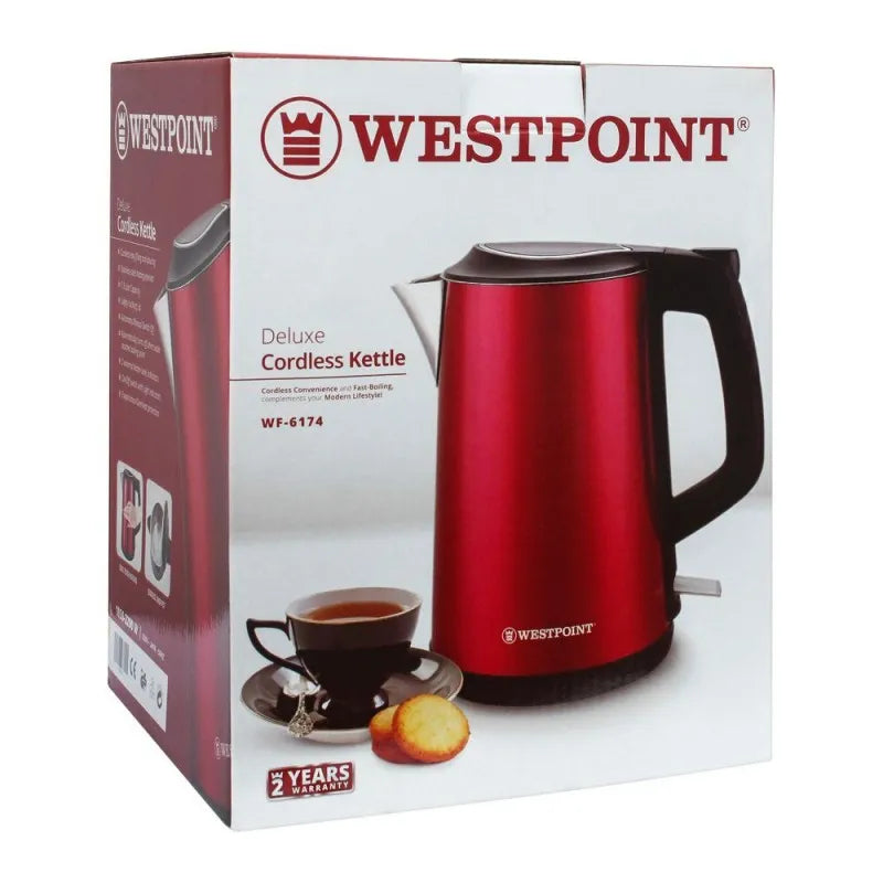 west point deluxe cordless kettle, 1.8l, 1850w, wf 6174 image2