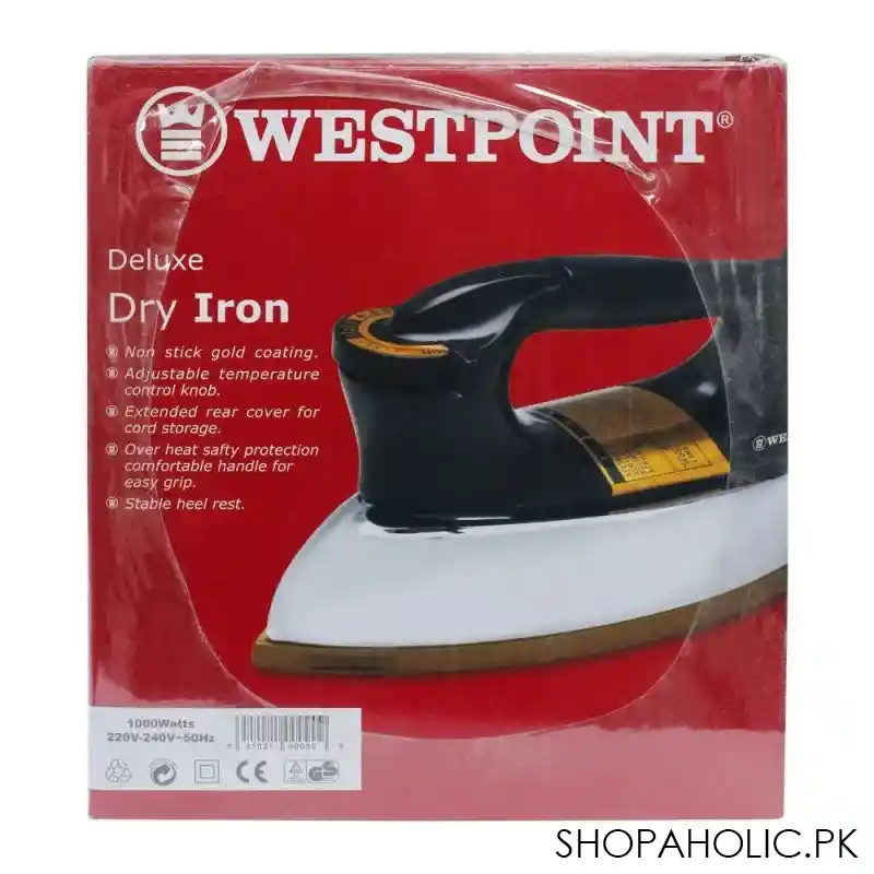 west point deluxe dry iron, 1000w, wf 90 b image3