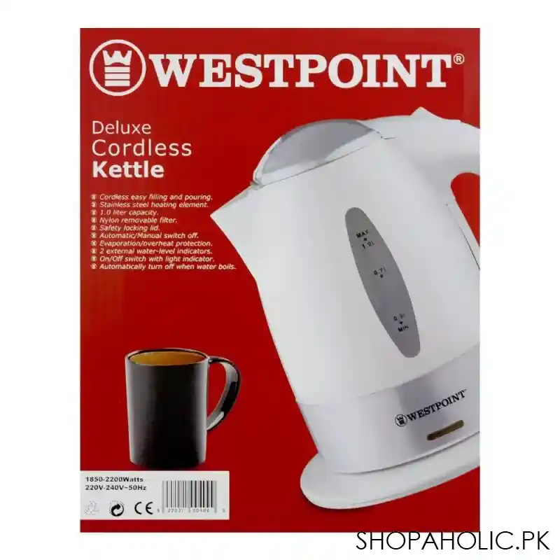 west point deluxe electric kettle, 1 liter, wf 409 image3