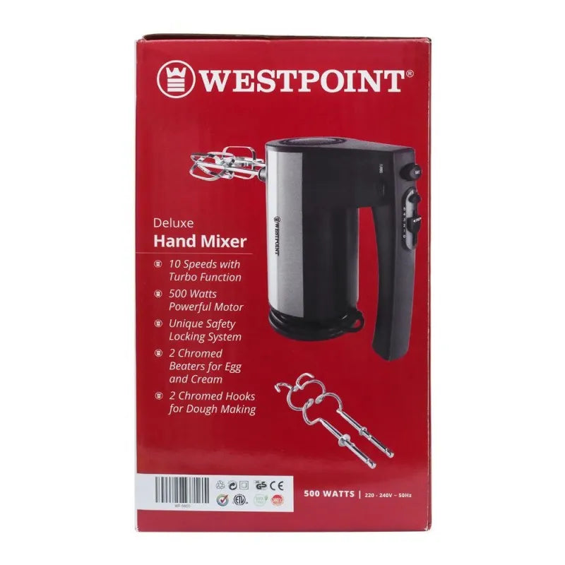 west point deluxe hand mixer, 10 speed, 500w, wf 9805 image3