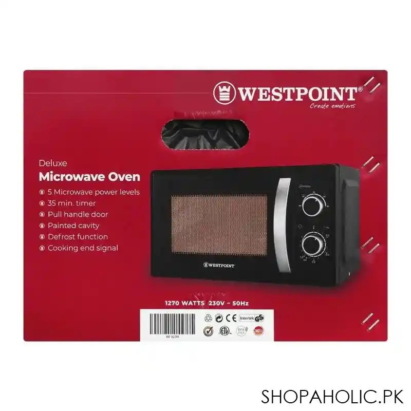 west point deluxe microwave oven, 20 liters, wf 823 image4