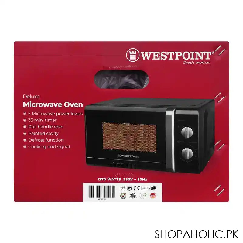 West Point Deluxe Microwave Oven, 20 Liters, WF-825 - Image 3