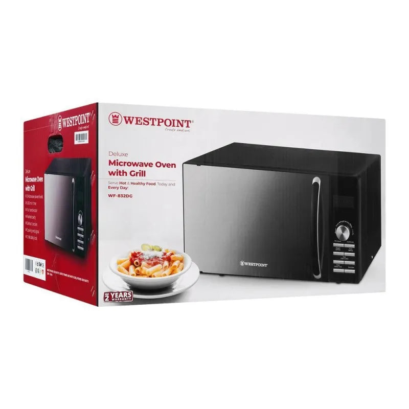 west point deluxe microwave oven with grill, 30 liters, wf 832dg image2