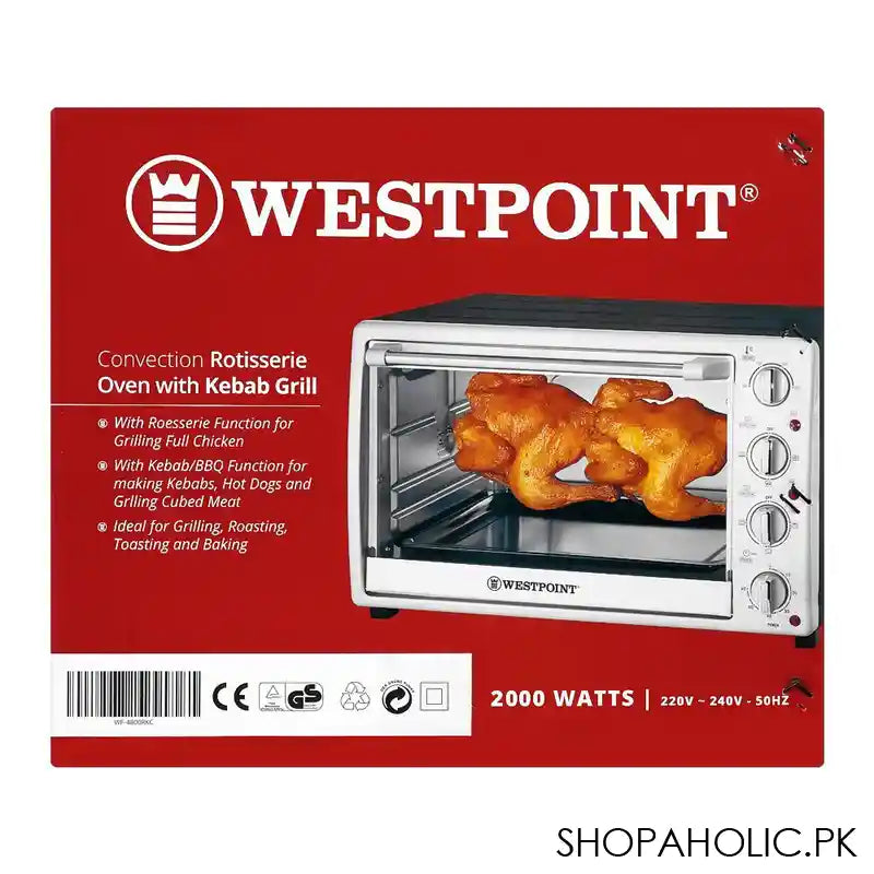 West Point Deluxe Oven Toaster, WF-4800 - Image 3