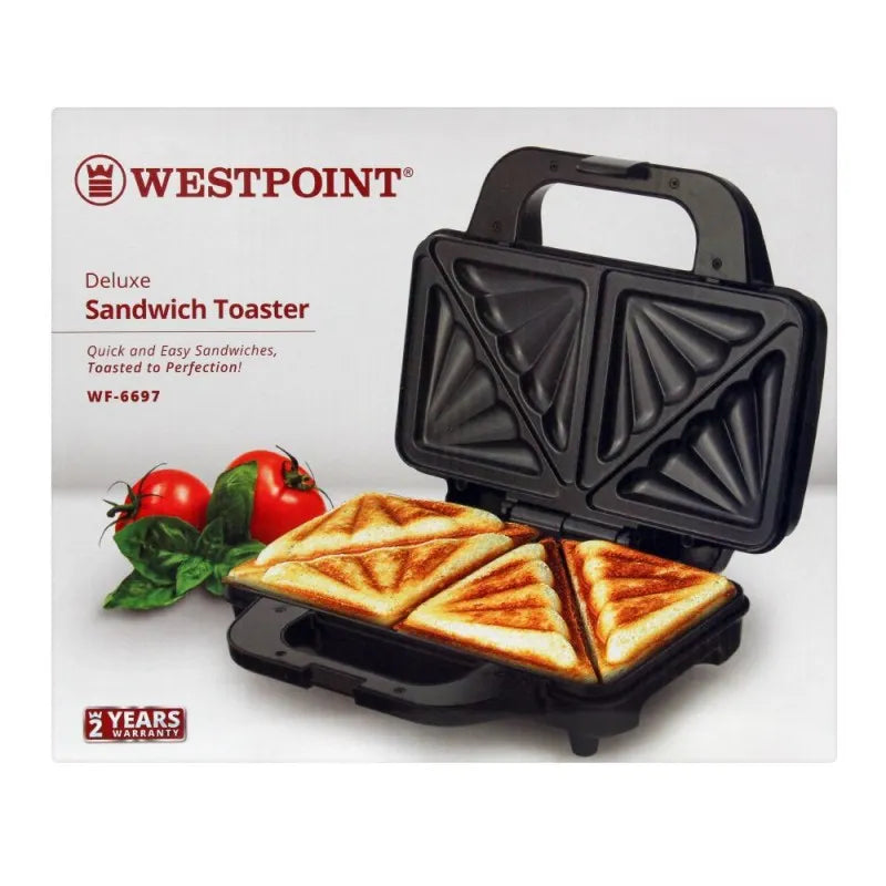 west point deluxe sandwich toaster, 900w, wf 6697 image3