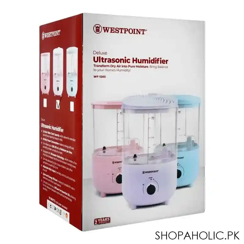 west point deluxe ultrasound room humidifier, 2.6 liter, 18w, wf 1203 main image