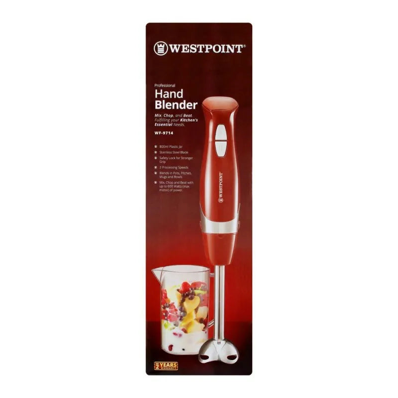 west point professional hand blender, 600w, 2 speed, wf 9714 image3