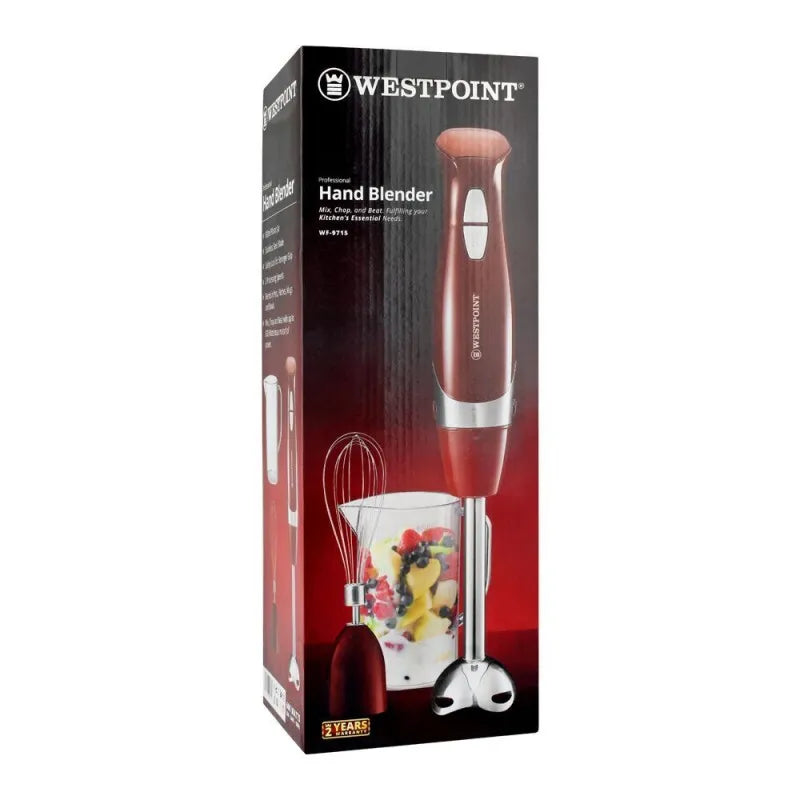 west point professional hand blender, 600w, 2 speed, wf 9715 image2